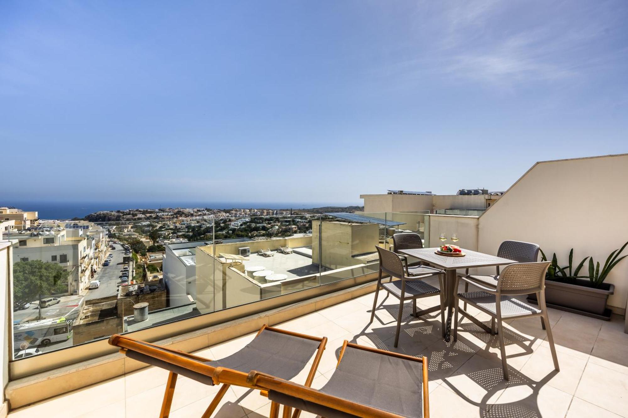 Fl7 Thelodge-Amazing View W Big Terrace By Homely Mellieħa Dış mekan fotoğraf