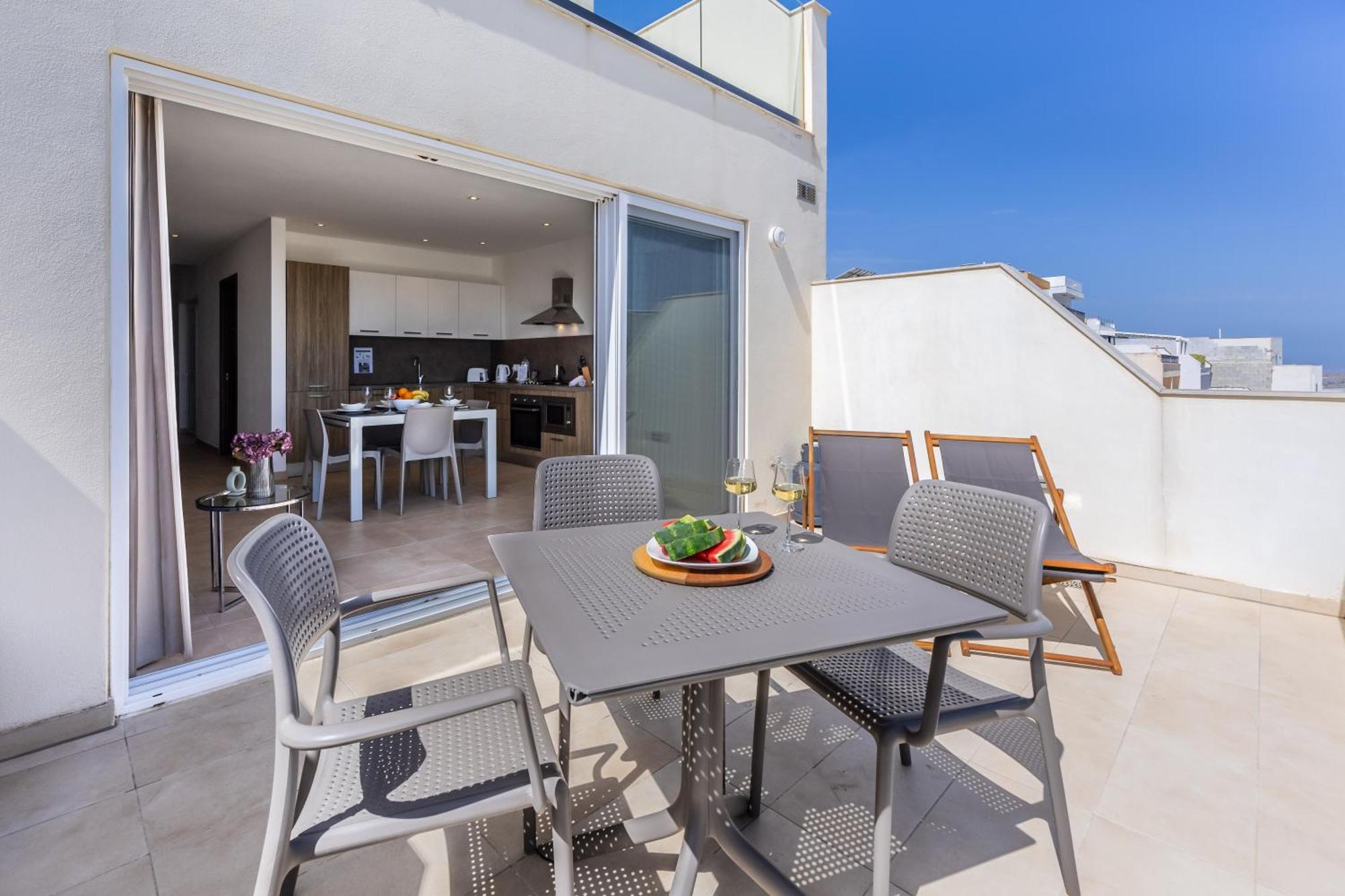 Fl7 Thelodge-Amazing View W Big Terrace By Homely Mellieħa Dış mekan fotoğraf